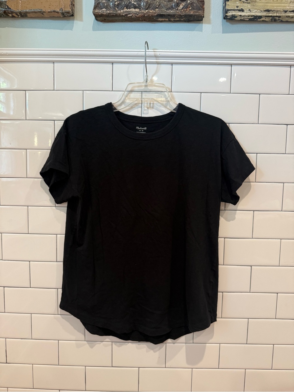 Madewell Black Short Sleeve Crewneck Tee